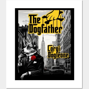 The Dogfather: Corgi Dogleone Posters and Art